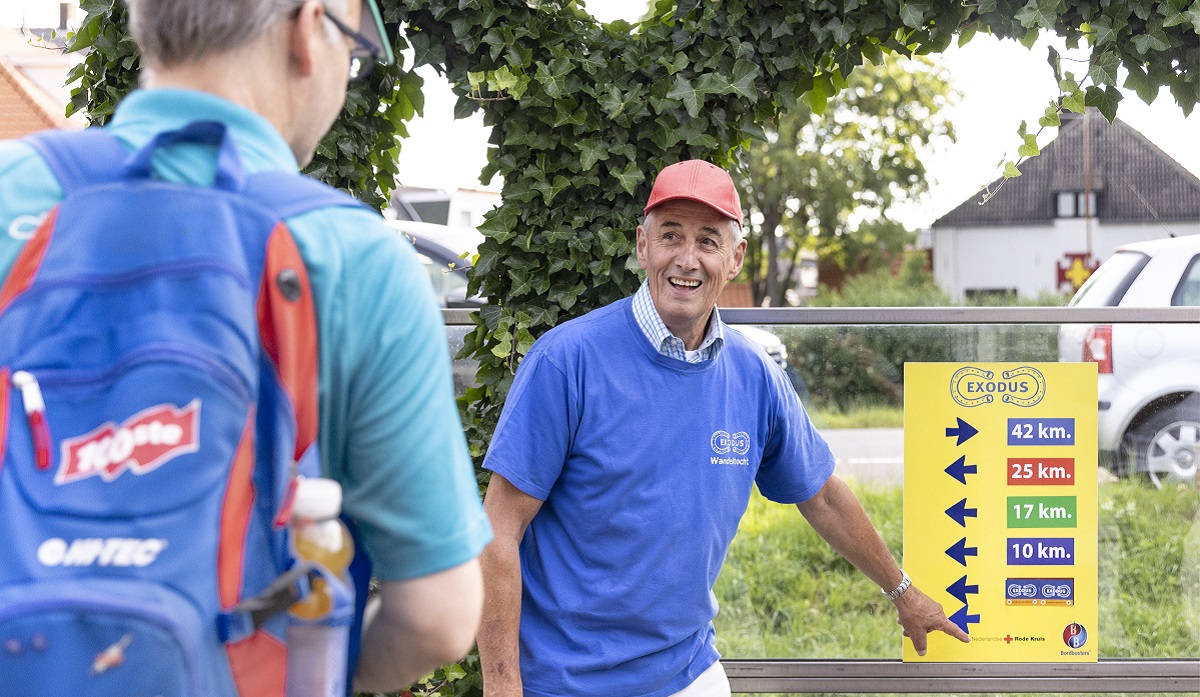 Vrijwilliger Exodus Wandeltocht Afstanden