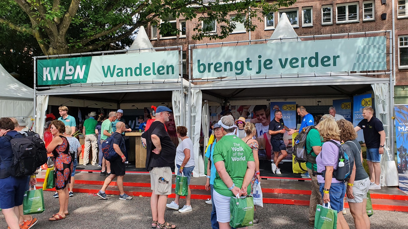 KWbN-stand op de Wedren tijdens de 4Daagse 2022