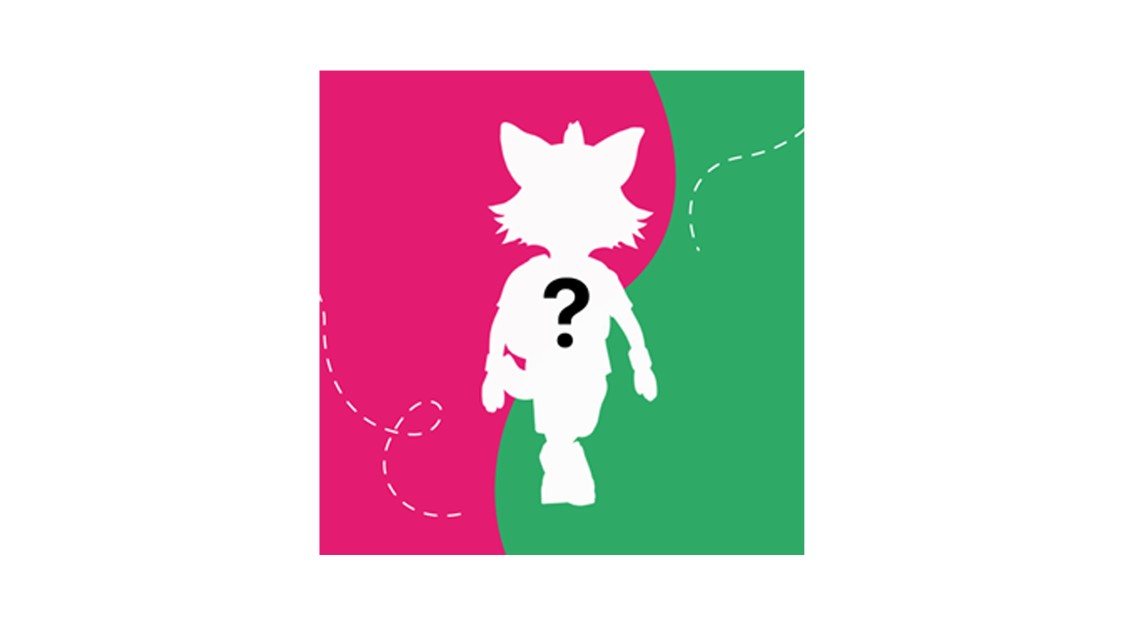 Afbeelding contouren nieuwe Avond4daagse avatar met een vraagteken