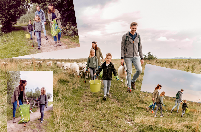 Diverse foto's van de Clean-Up Walk