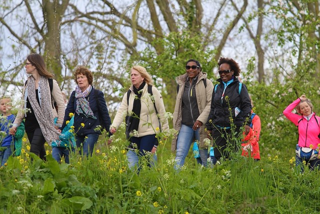 Deelnemers Rode Kruis Bloesemtocht 2017